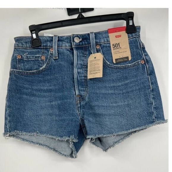 Levi's 501 High Rise Fitted Through The Hip Original Style Size 26 - Picture 3 of 7